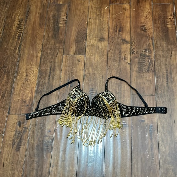 Festival Beaded Bra Top Belly Dancing Rave Dolls Kill Style - Picture 5 of 7